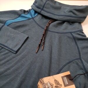 New With Tags Outdoor Research Women's Small S Cedarosa Pullover Tunic Blue Cowl